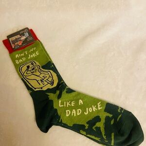 Blue Q Green Casual Socks Men’s Crew Soft Combed Cotton NWT